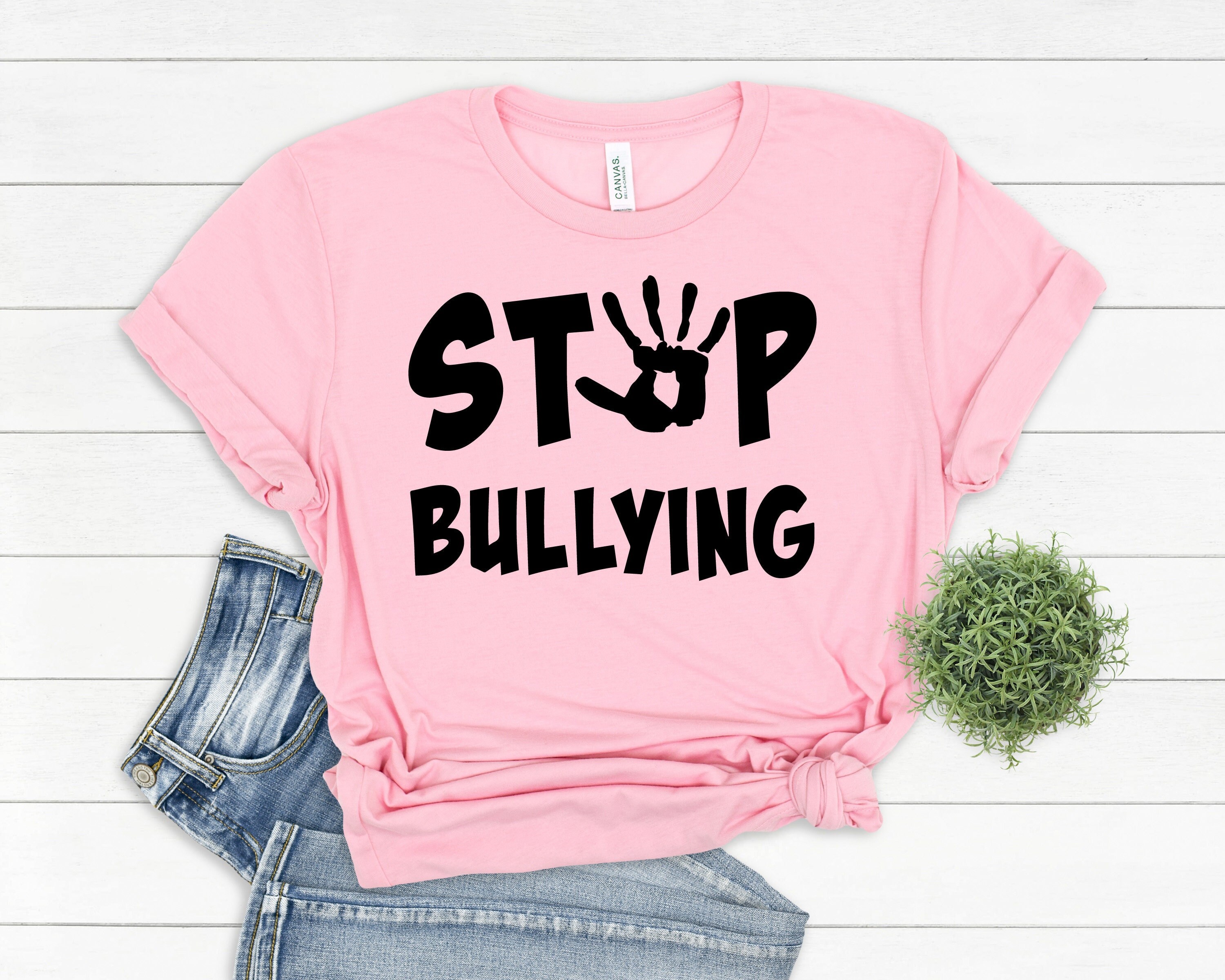 Stop Bullying T-shirt, Anti Bullying Shirt, Pink Shirt Day, No