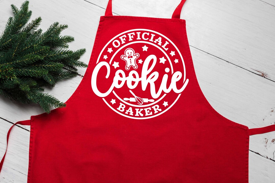 Official Cookie Baking Apron, Christmas Baking Apron, Christmas Gift