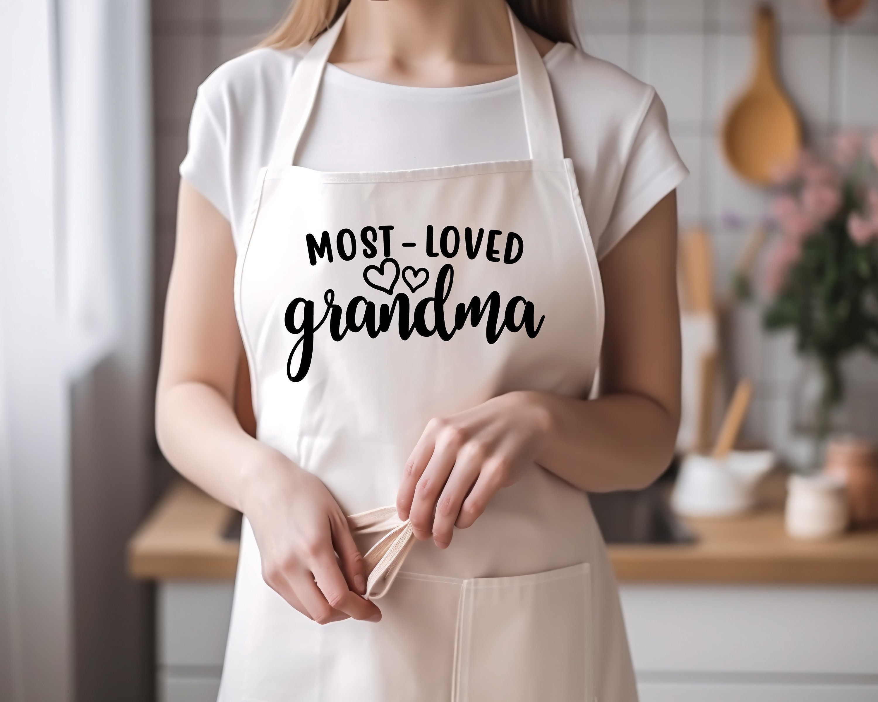 Best Mom Ever Apron for Women, Kitchen Aprons for women with pockets,  Mothers Day Gifts for Mom from Daughter, Son, Husband, Friends, Grandma,  Unique Adjustable…