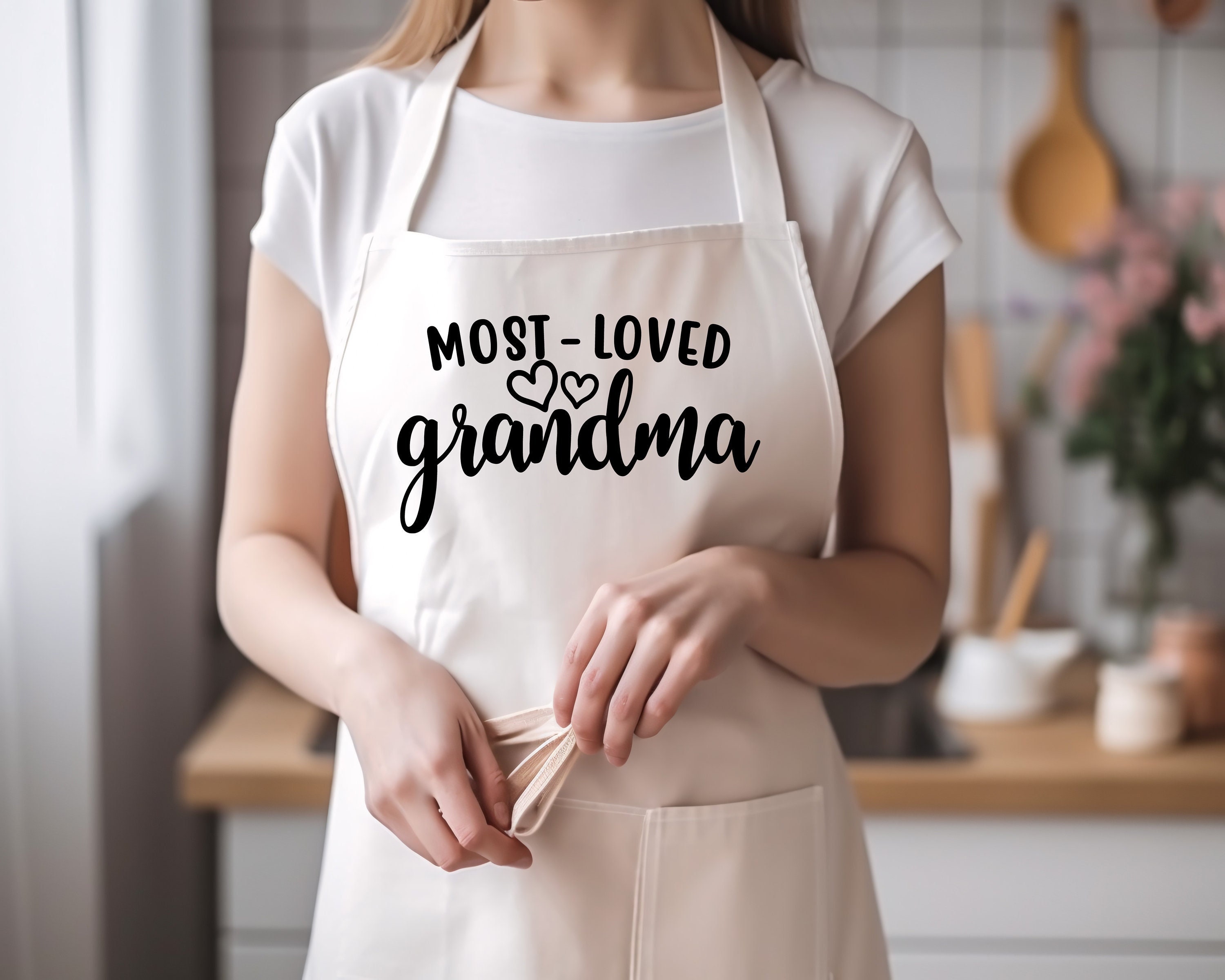 InterestPrint Funny Mother's Day Gift Apron Best Mom Ever Home Kitchen  Apron for Mom Mommy