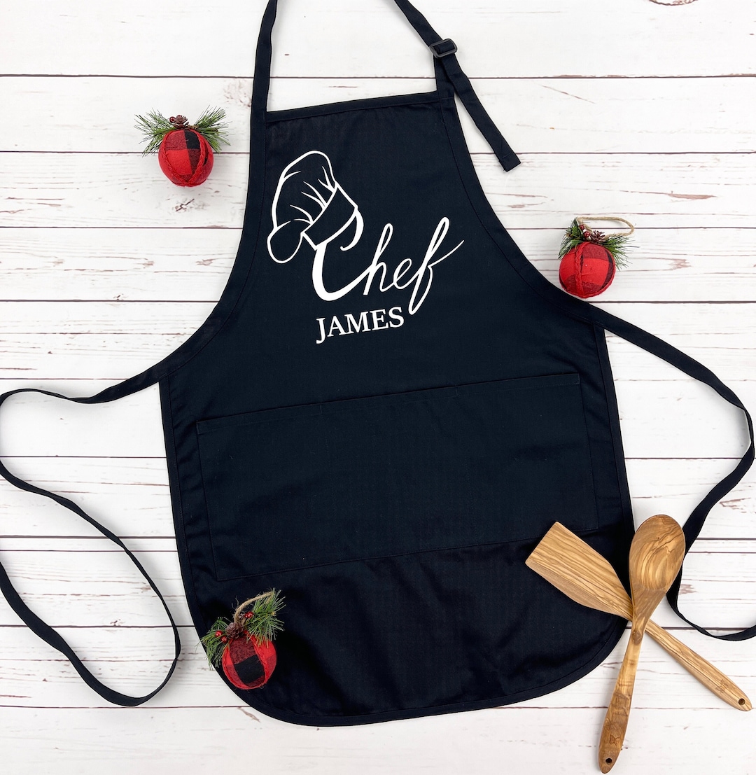 Personalized Chef Apron, Chef Apron, Gift for Chef, Personalized Kitchen Apron for Women or Men