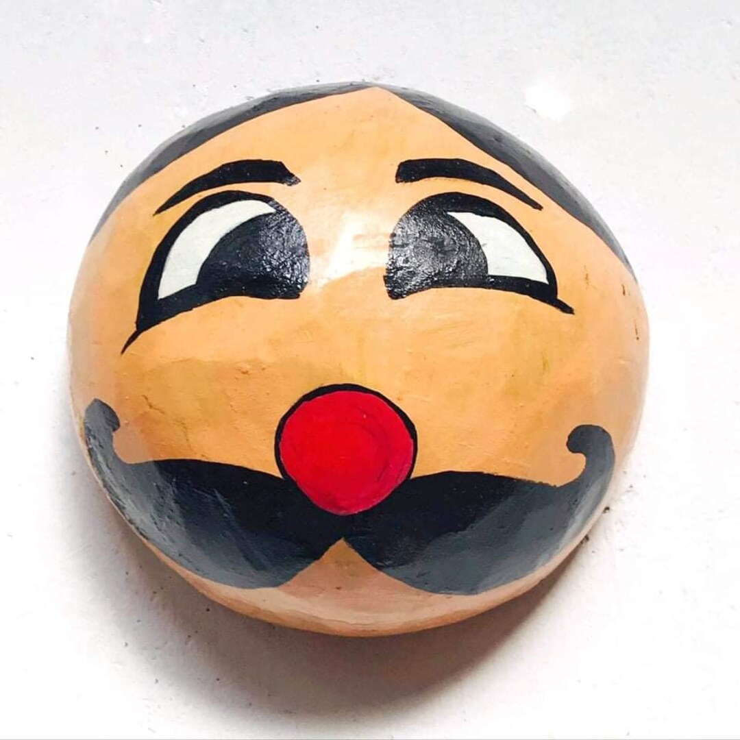 Fully Hand Made Coconut Shell Maskhome Décorhand Painted Etsy