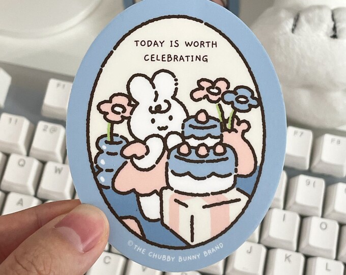 Today is Worth Celebrating Vinyl Sticker - Etsy