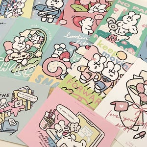 Lot de cartes postales mystérieuses à impression d'art, Citations positives, Messages motivants, Prendre soin de soi, Coloré, Mignon, Inspiré