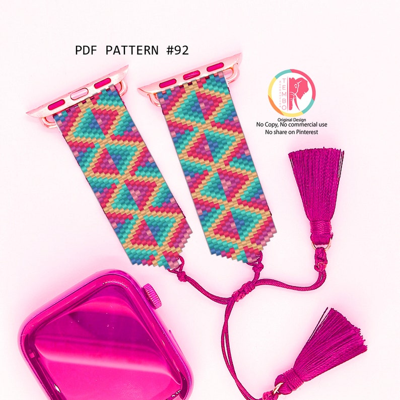 PDF PATTERN Apple Watch Band Miyuki Smart Watch Band Band Etsy
