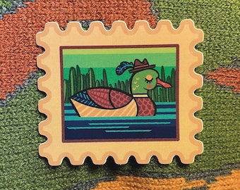 Elegante Stockente Sticker