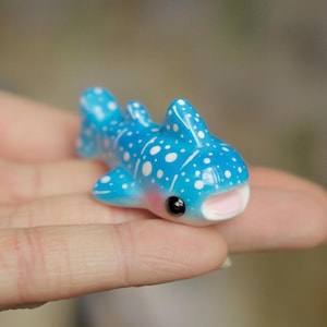 Whale shark desk friend ~MADE TO ORDER~ handmade ~ polymer clay ~ charms ~ figurines