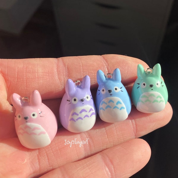 Totoro ~ handmade ~ polymer clay ~ charms