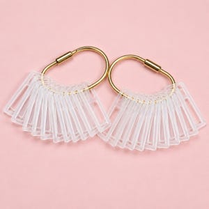 Set of 2 Embroidery Floss Organizers, Gold-Tone Screw Lock Rings, Plastic Bobbins, Hand Embroidery Thread Holders