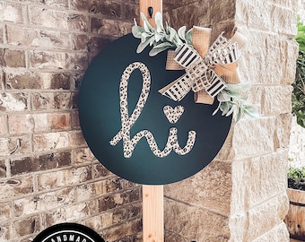 Front Door Decor | Welcome Sign | Front Door Sign | Year Round Wreath | Door Hanger | Door Wreath | Housewarming Gift | Home Decor | Wreath