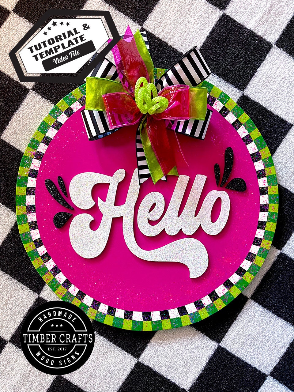 Watermelon Door Hanger Tutorial Timber Crafts Door Hanger