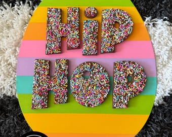 Hip Hop DIY blank wood sign