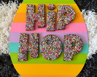 Hip Hop Easter Wreath Sign, Wreath Sign, Easter Wreath Sign, Wreath Signs