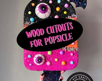 Wood Cutouts for Popsicle