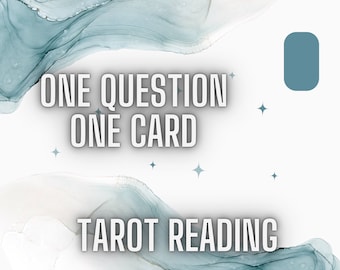 One Question, One Card Tarot Reading /Intuitive Tarot reading/Tarot/Oracle/Career Guidance/Career Reading/Guide Reading/Psychic reading