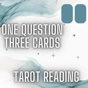 Uma pergunta, leitura de tarô de três cartas / leitura intuitiva de tarô / Tarô / Oráculo / Orientação de carreira / Leitura de carreira / Leitura de guia / Leitura psíquica