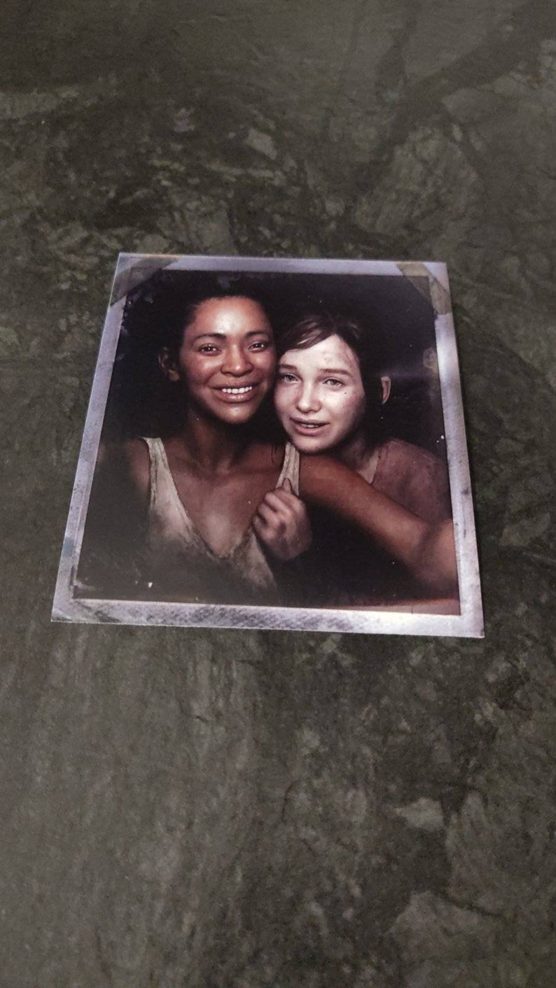 The Last of Us Part 1 Left Behind Riley and Ellie Polaroid - Etsy