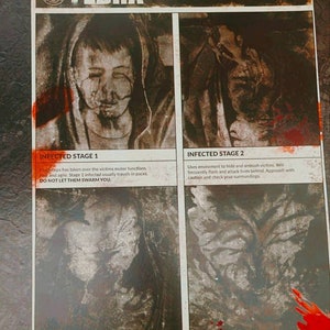 Etapas de infección Réplica del folleto de The Last of Us Part 2