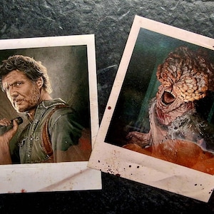 Foto Polaroid de Joel y Clicker / Serie The Last of Us de HBO