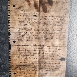 Nota da mãe de Ellie The Last of Us