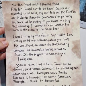 La carta de Abby a Owen / The Last of us Parte 2 (venta limitada)