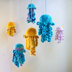 Crochet Jellyfish Patterns - All in One No Sew Mama and Baby Jellyfish Crochet Patterns