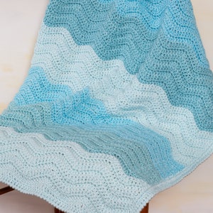 Crochet Chevron Blanket Pattern - The Archer Ripple Crochet Blanket Pattern for Baby