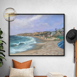 Crystal Cove Beach Umbrellas by William Thompson, Seaside Hotel Decor, Sailing Gift Idea, Seashore Spa Remodel Idea, Waiting Room Decor