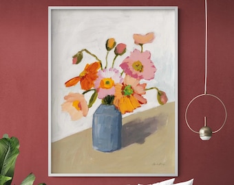 Subtle Bouquet by Pamela Munger, Framed Floral Painting Print, Flower Wall Art, Nature Oil Painting Print, Floral Art Print, Framed Wall Art