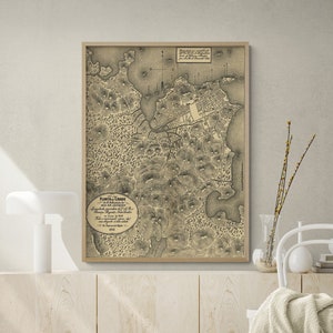 Impresión artística de mapa de Río de Janeiro 1911, Brasil, mapa de ciudades de Brasil, mapa de Sudamérica, decoración rústica de cabaña, arte mural de casa de playa vintage