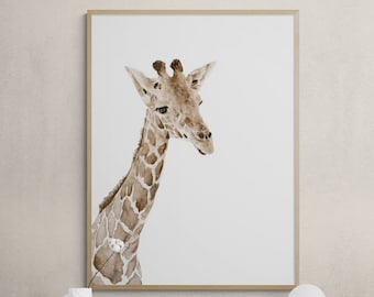 Pottery Barn Kids Giraffe Explorer Canvas Wall Art Banner Safari Jungle Zoo $169 