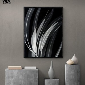 Eucalyptus X-Ray Print, Black and White Botanical Poster