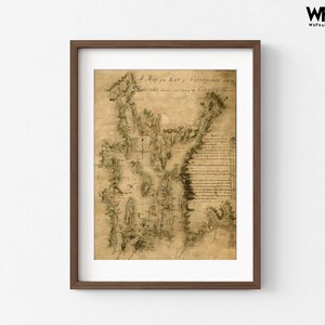Narragansett Bay 1777 Antique Rhode Island Map Print image 7