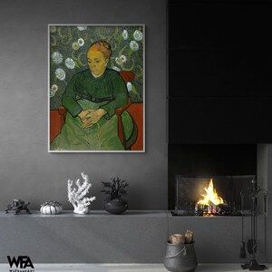 Portrait of Madame Roulin by Vincent Van Gogh, Female Art Print, Woman Wall Art, Famous Van Gogh Portrait, Portrait Oil Painting Print