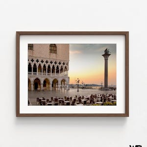 St. Mark's Square Venice Photo, Oversized Italy Wall Art Print image 7