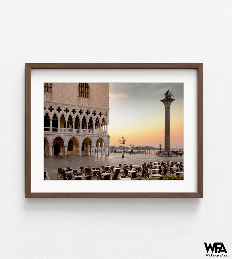 St. Mark's Square Venice Photo, Oversized Italy Wall Art Print image 7