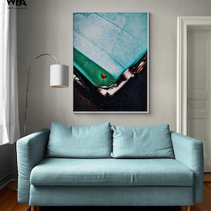 Vintage Car Daddy Office Poster Print Painting, Retro Car Man Cave Poster Print, Automotive Painting Print, Old Car Painting