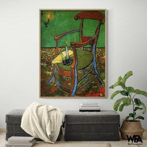Gauguins Armchair by Vincent Van Gogh, Chair Painting Print, Van Gogh Famous Paintings Print, Classic Wall Art, Van Gogh Style Print