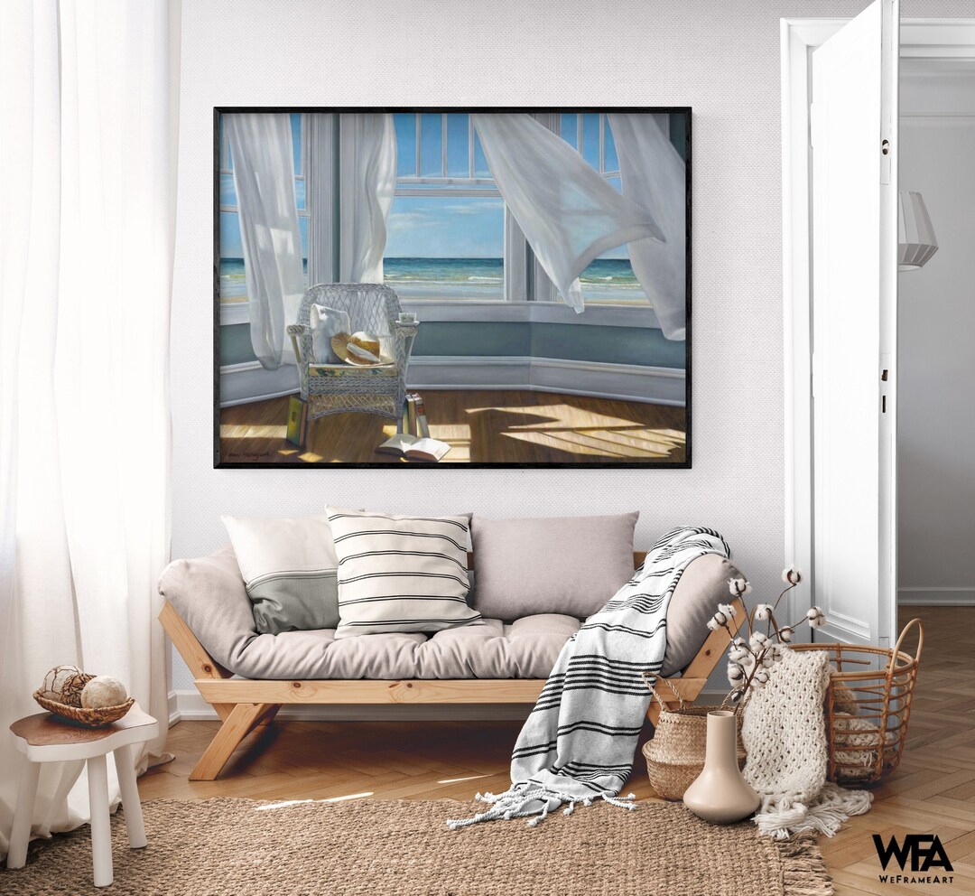 Tropical Master Suite Decor Inspo, Beach Airbnb Wall Art, Relaxing