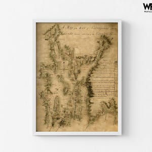 Narragansett Bay 1777 Antique Rhode Island Map Print image 8