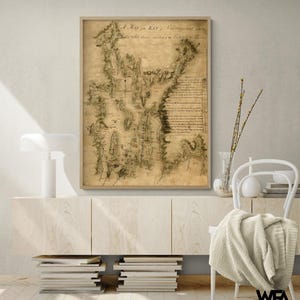 Narragansett Bay 1777 Antique Rhode Island Map Print image 1