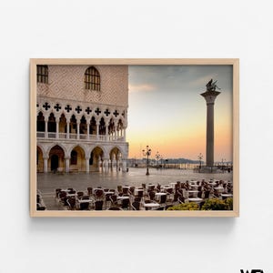 St. Mark's Square Venice Photo, Oversized Italy Wall Art Print image 8