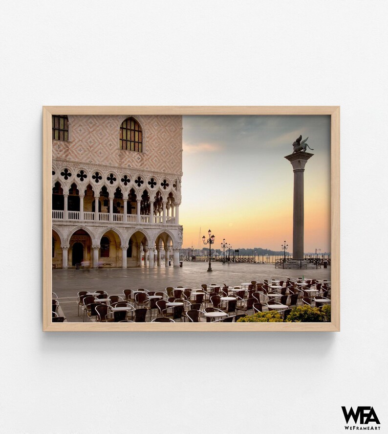 St. Mark's Square Venice Photo, Oversized Italy Wall Art Print image 8