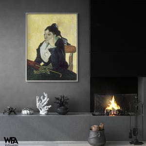 The Arlesienne by Vincent Van Gogh, Female Portrait Print, Woman Wall Art, Van Gogh Portrait Oil Painting Print, Classic Wall Decor