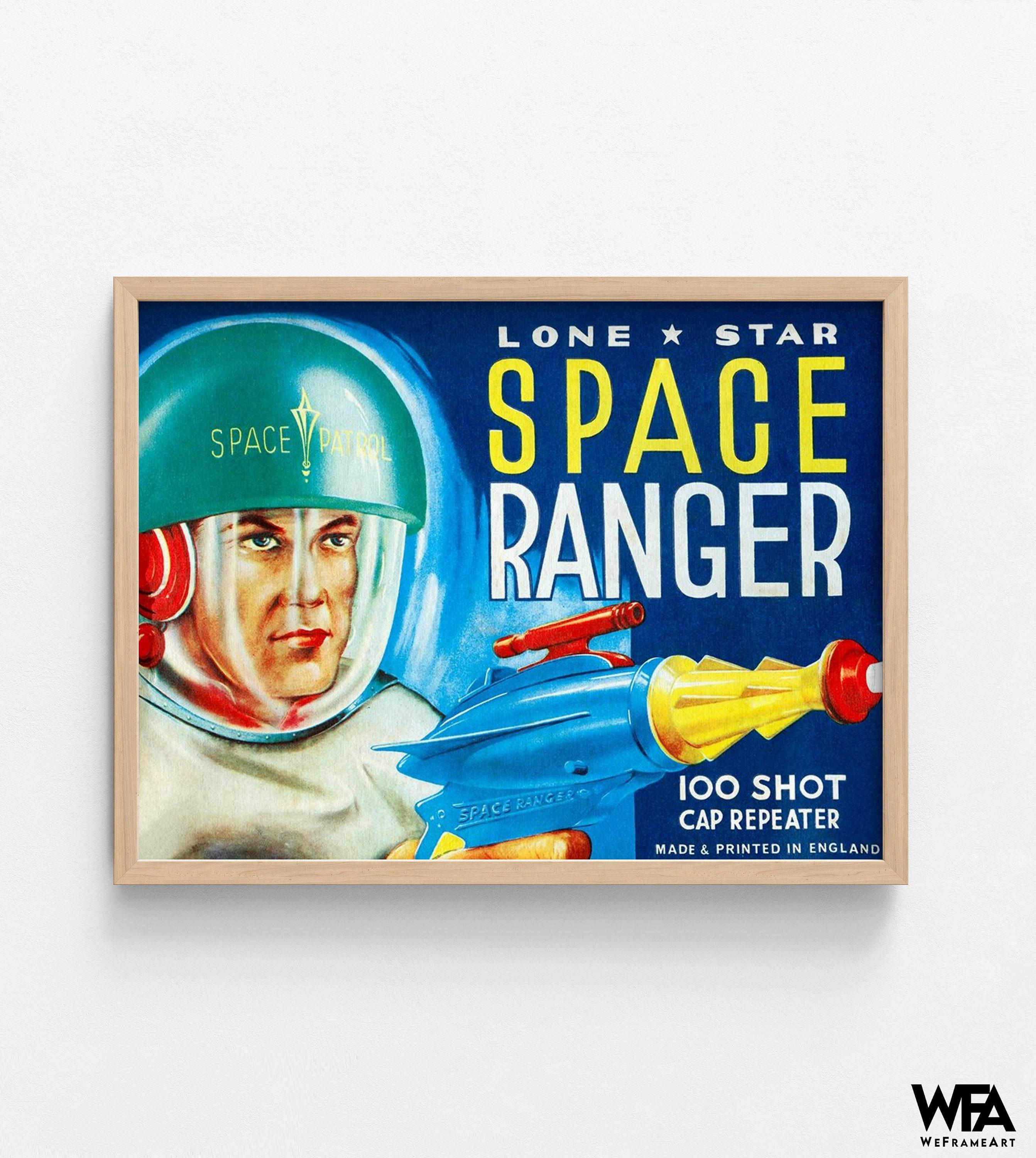 昭和レトロ　space ranger Retro Space Ranger Poster, Vintage Astronaut Decor - Etsy