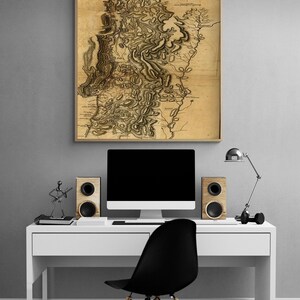 Expedition of General Burgoyne 1777, Teacher Gift Poster, History House Decor, Old Historic Poster, Historian Gift Print, Library Wall Decor