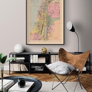 United Kingdom of Saul David Solomon - Case 1878, Map Of UK Poster Print, Antique United Kingdom Decor, Old Continent Wall Art