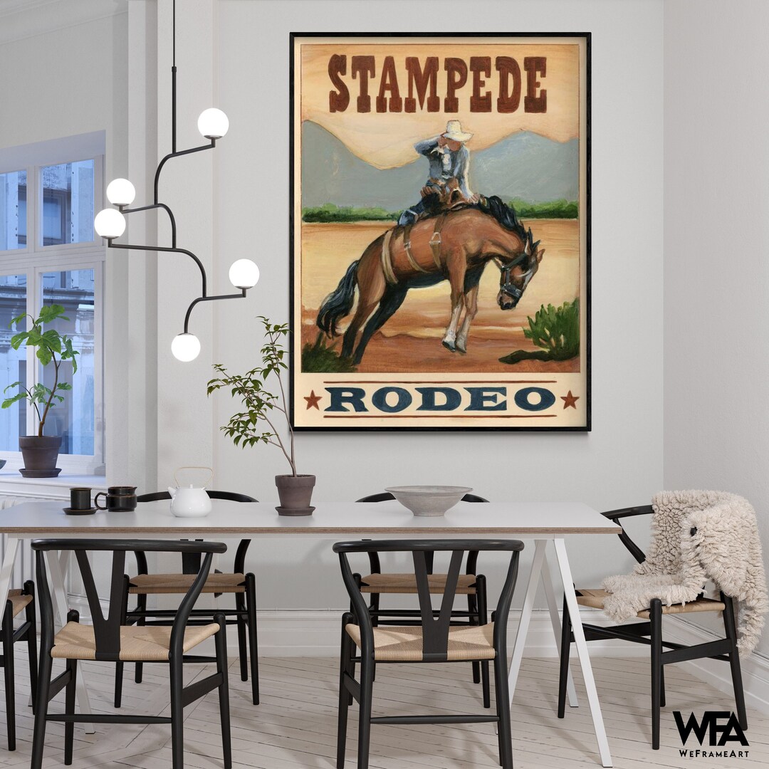Stampede Rodeo by Ethan Harper, Vintage Cowboy Grandpa Birthday Gift ...