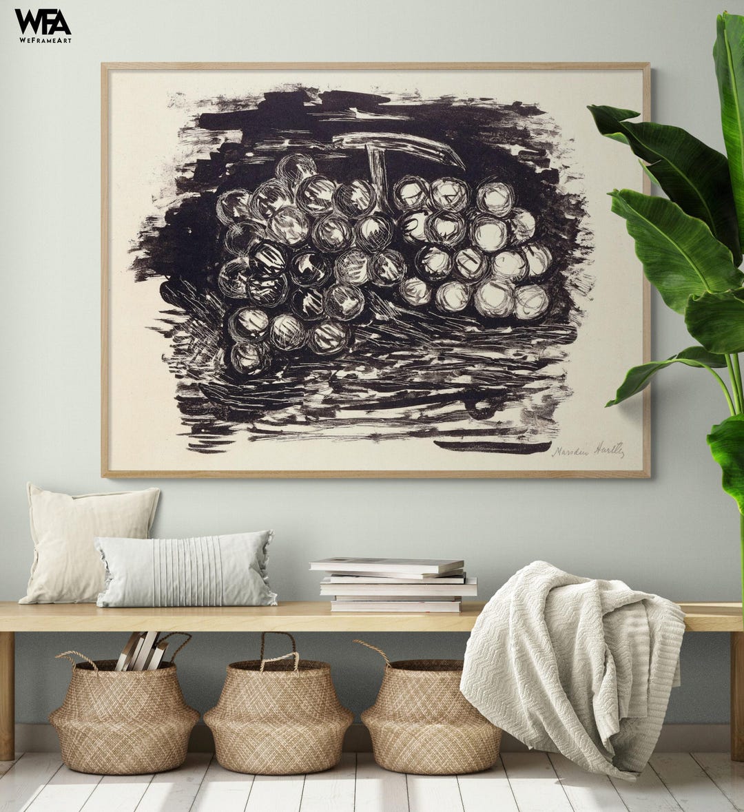 Marsden Hartley Grapes Print, Still Life Fruit Art, Cafeteria Decor - Etsy