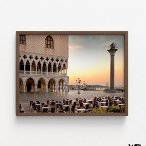 St. Mark's Square Venice Photo, Oversized Italy Wall Art Print image 6